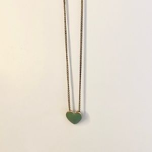 lulu’s teal heart necklace